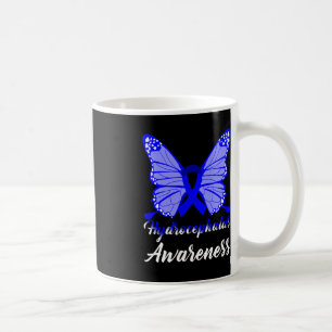 Taza De Café Hydrocephalus Awareness Butterfly Blue Ribbon Supp