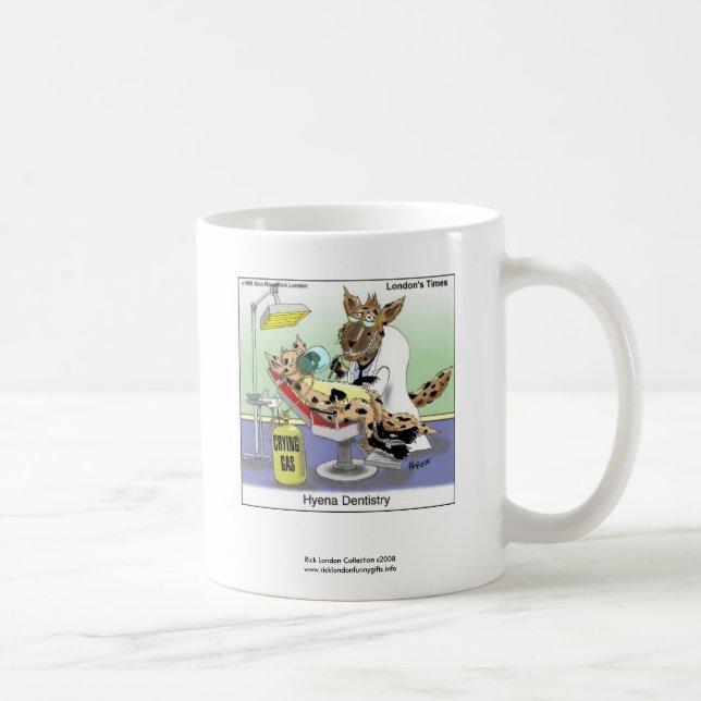 Taza De Café Hyena Dentistry Personalizado Funny Quality Coffee (Derecha)