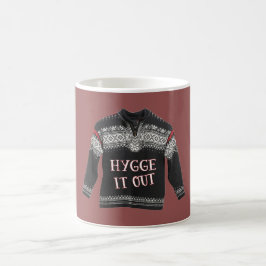 Taza De Café HYGGE ÉL HACIA FUERA (taza roja)