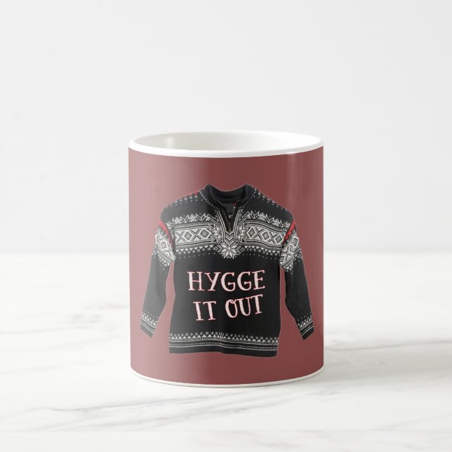 Taza De Café HYGGE ÉL HACIA FUERA (taza roja) (Centro)