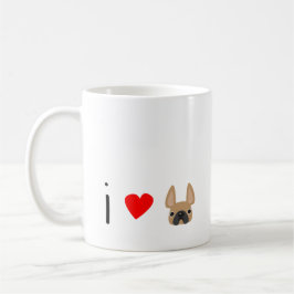 Taza De Café I <3 Frenchie Mug