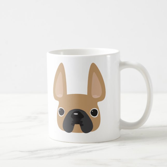 Taza De Café I <3 Frenchie Mug (Derecha)