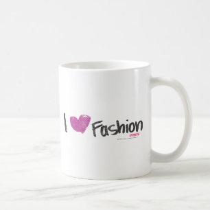 Taza De Café I aguamarina de la moda del corazón
