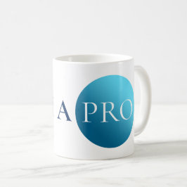 Taza De Café I AM A PRO | Bold Minimalist Blue Circle Mug