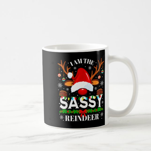 Taza De Café I Am The Sy Reindeer Funny Christmas Xmas Men Wome (Derecha)