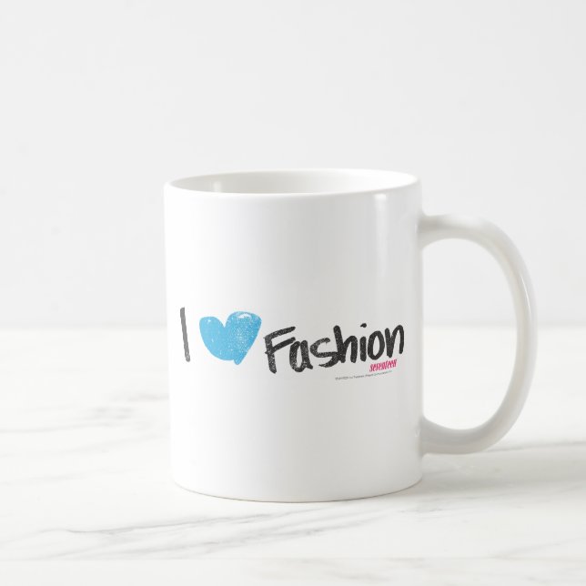 Taza De Café I amarillo de la moda del corazón (Derecha)