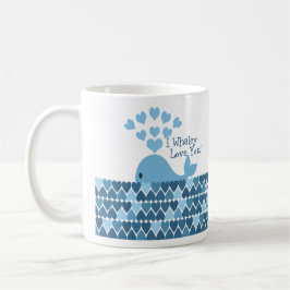 Taza De Café ¡I amor de Whaley usted! Azul