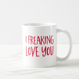 Taza De Café I amor Freaking usted