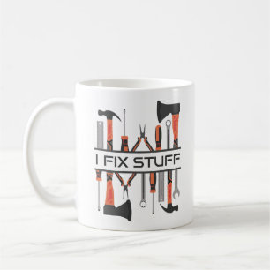 Taza De Café I Arreglo de los hombres, herramientas, cumpleaños