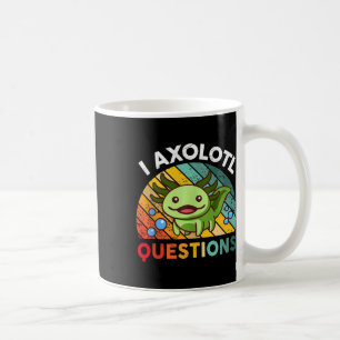 Taza De Café I Axolotl Preguntas Chicas Retro Niños Cute Axo