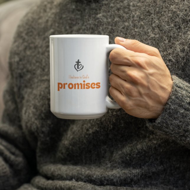 Taza De Café I believe in Gods Promises-Faith (Subido por el creador)