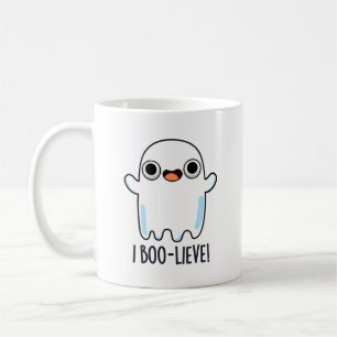 Taza De Café I Boo-lieve Funny Positive Ghost Pun