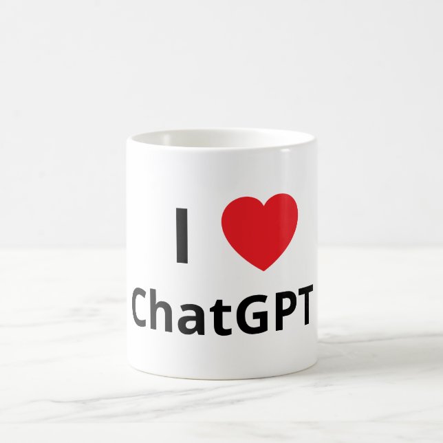 Taza De Café I ❤️ ChatGPT (Centro)