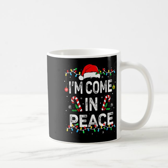 Taza De Café I Come In Peace I'm Peace Matching Ugly Christmas  (Derecha)