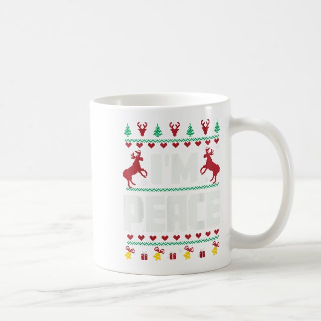 Taza De Café I Come In Peace - I'm Peace Xmas Matching Couples  (Derecha)