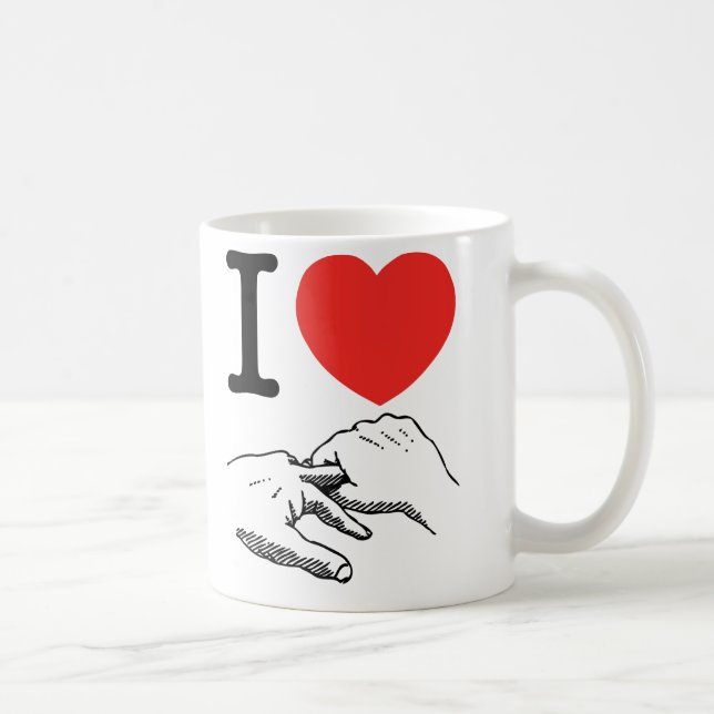 Taza De Café I corazón (amor) anal (Derecha)