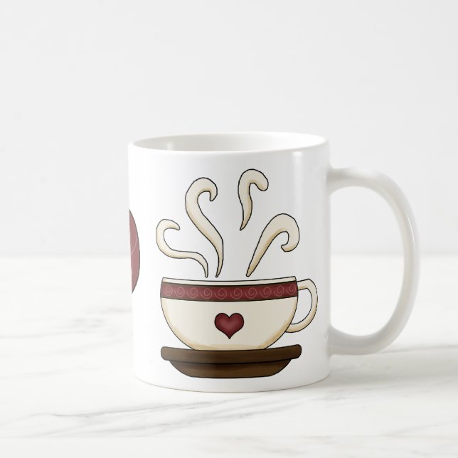 Taza De Café I [Corazón] Café Mug (Derecha)