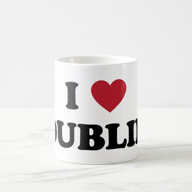Taza De Café I corazón Dublín Irlanda (Centro)