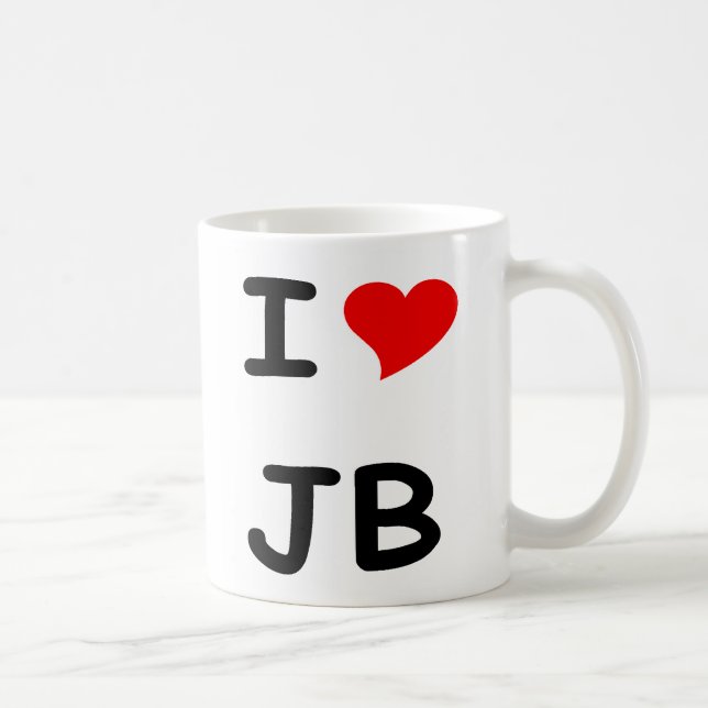 TAZA DE CAFÉ I CORAZÓN JB (Derecha)