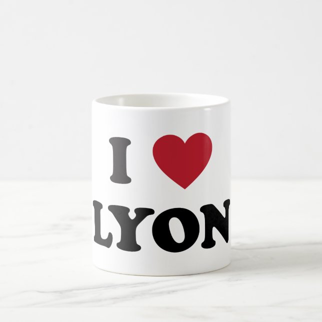 Taza De Café I corazón Lyon Francia (Centro)
