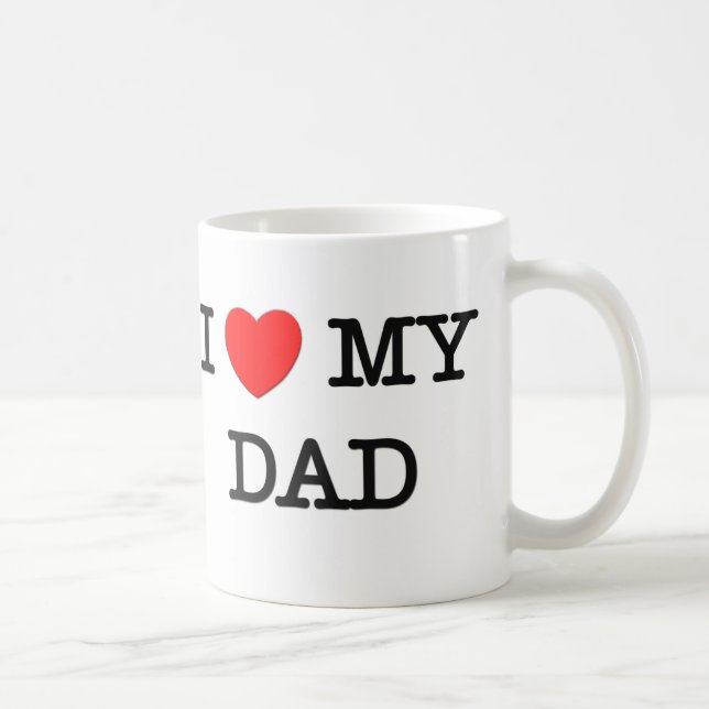 Taza De Café I corazón mi PAPÁ (Derecha)