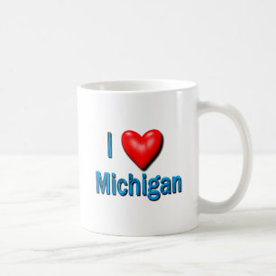 Taza De Café I corazón Michigan