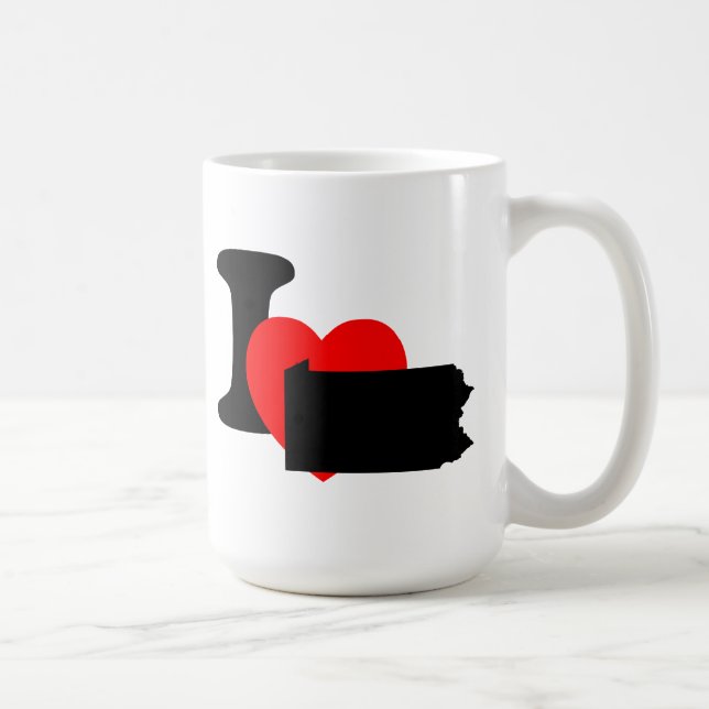 Taza De Café I corazón Pennsylvania (Derecha)