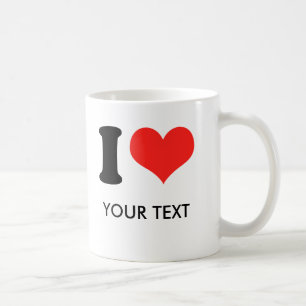 Taza De Café I CORAZÓN (su texto)