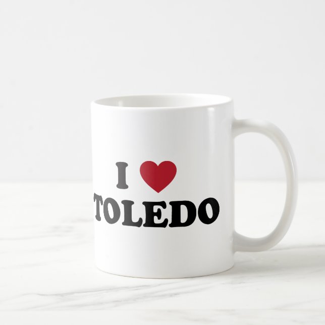 Taza De Café I corazón Toledo Ohio (Derecha)