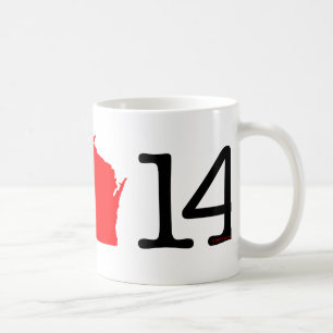 Taza De Café I corazón Wisconsin 14