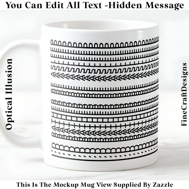 Taza De Café I’d Rather Be Asleep Hidden Message 086 Funny  (Subido por el creador)