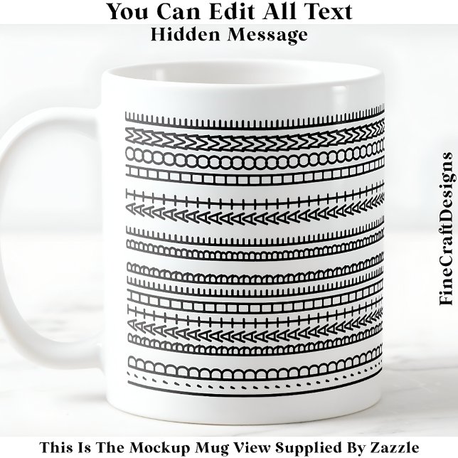 Taza De Café I’d Rather Be At Home Hidden Message 084 Funny (Subido por el creador)