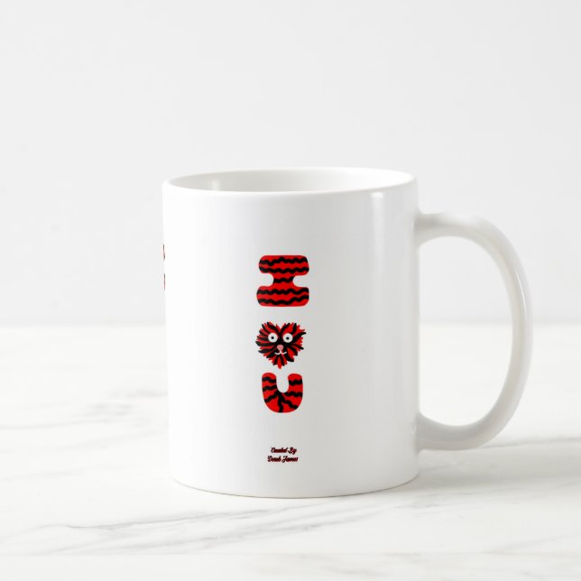 Taza De Café I Fuzzy U Coffee Mug (Derecha)