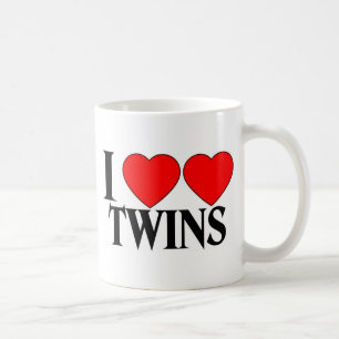 Taza De Café I gemelos del corazón del corazón