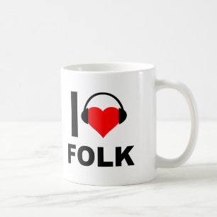 Taza De Café I Heark Folk Funny Mug