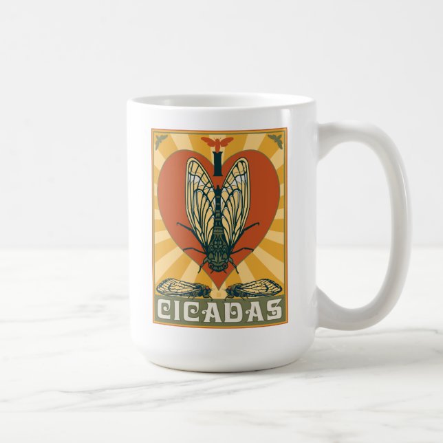 Taza De Café I Heart Cicadas (Derecha)