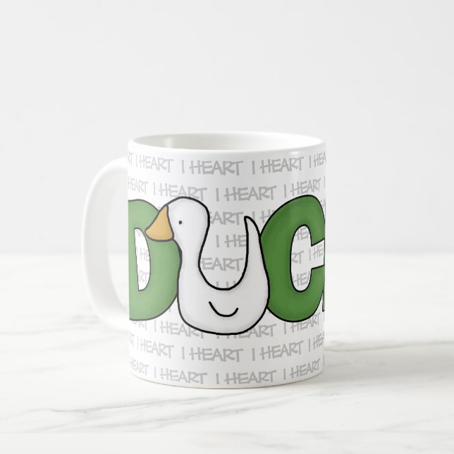 Taza De Café I Heart Ducks (Anverso izquierdo)