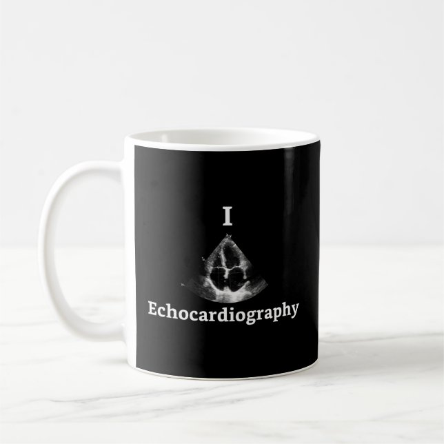 Taza De Café I Heart Ecocardiography Echocardiography Tech (Izquierda)