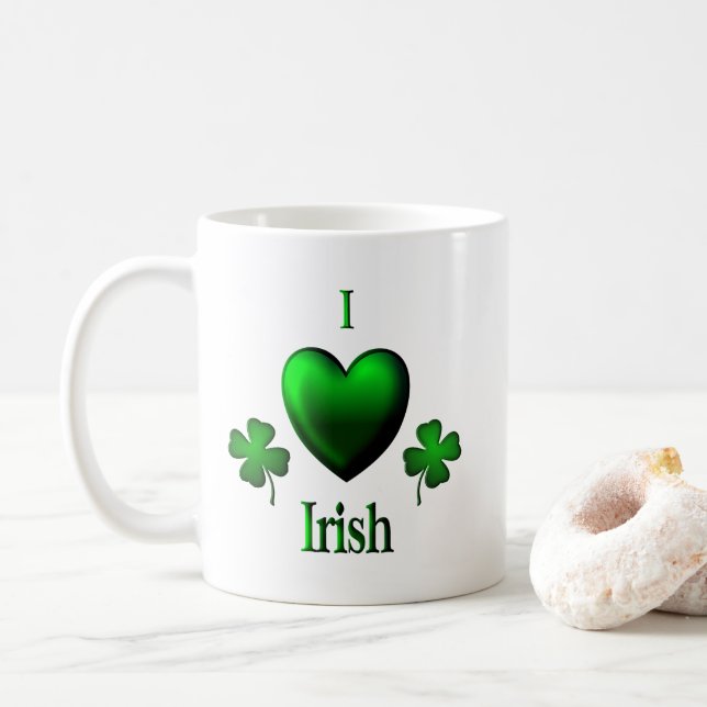 Taza De Café I Heart Irish (Con donut)