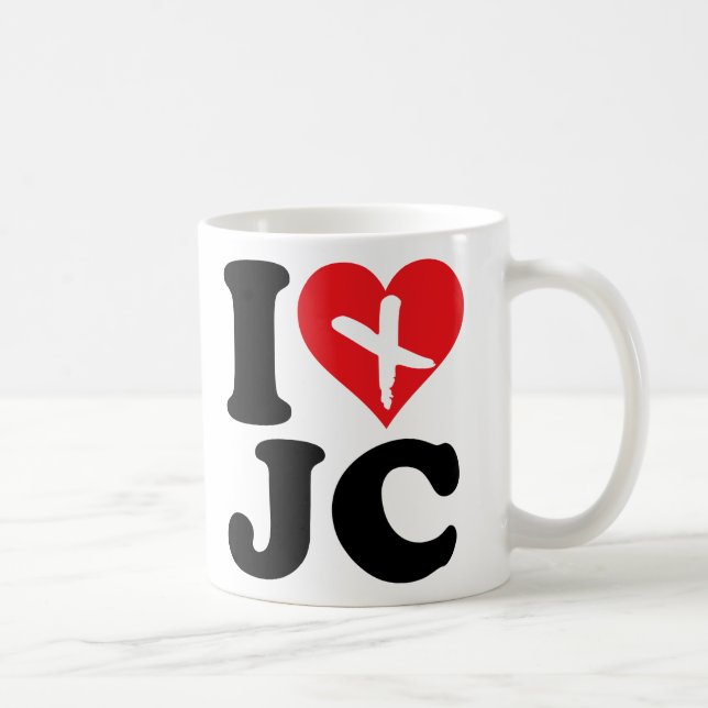 Taza De Café I Heart JC (Derecha)