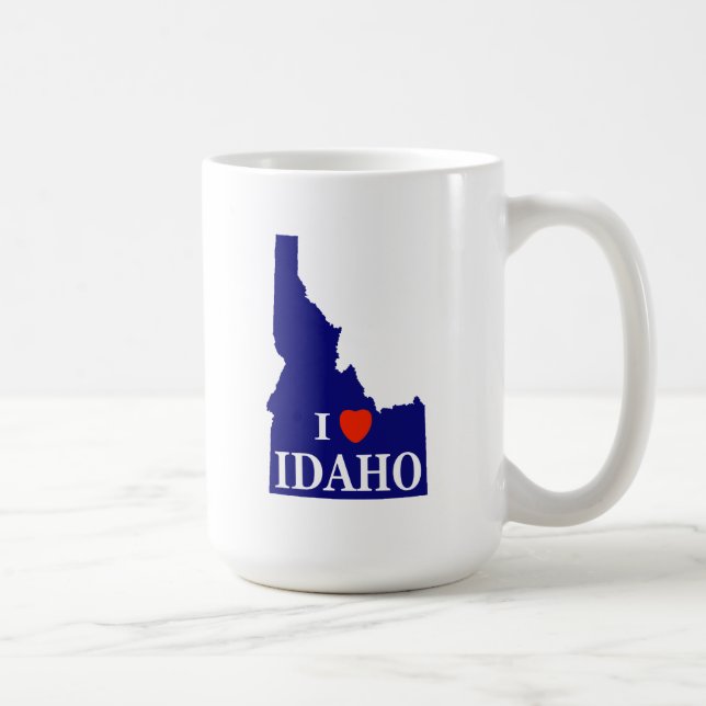 Taza De Café I Heart (Love) Idaho (Derecha)