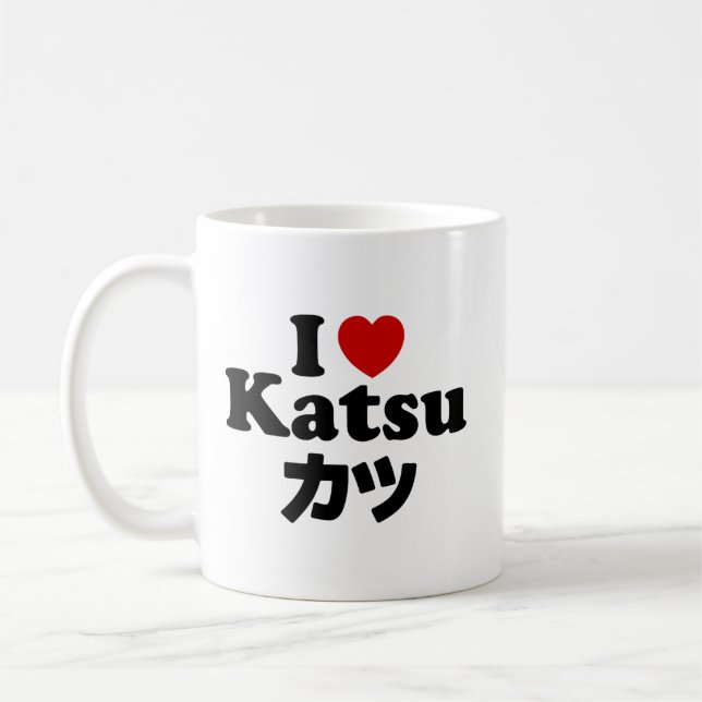 Taza De Café I Heart [Love] Katsu カ ツ (Izquierda)