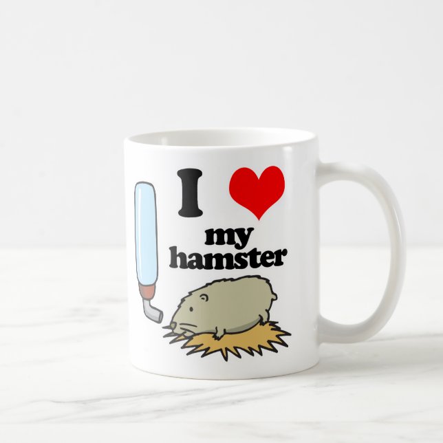 Taza De Café I Heart (Love) My Hamster (Derecha)