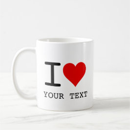 Taza De Café I Heart Love Template