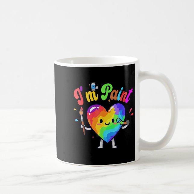 Taza De Café I Heart Love To Finger I'm Paint Cute Couple Valen (Derecha)