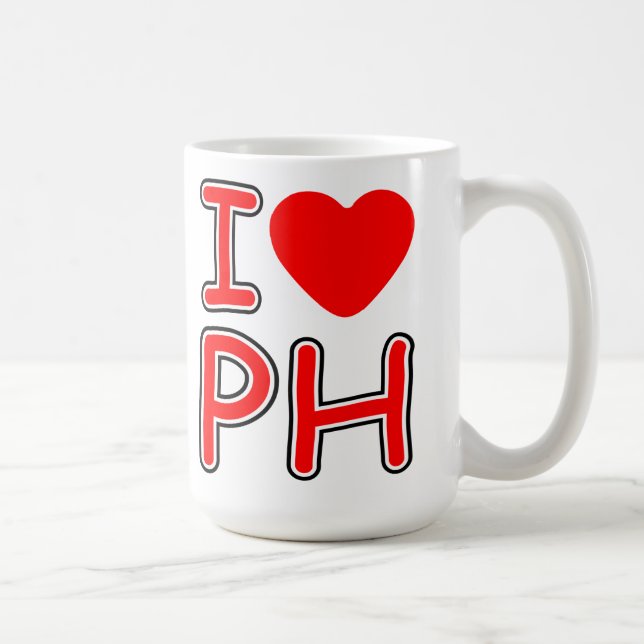 Taza De Café I heart PH - Mugs (Derecha)