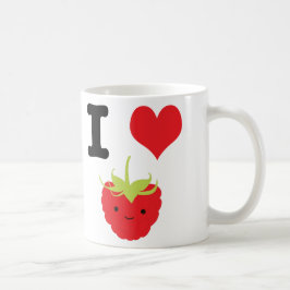 Taza De Café I Heart Raspberries