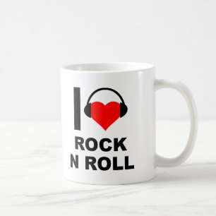 Taza De Café I Heart Rock Funny Mug