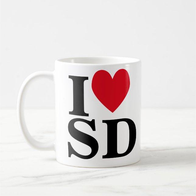 Taza De Café I Heart SD (Izquierda)