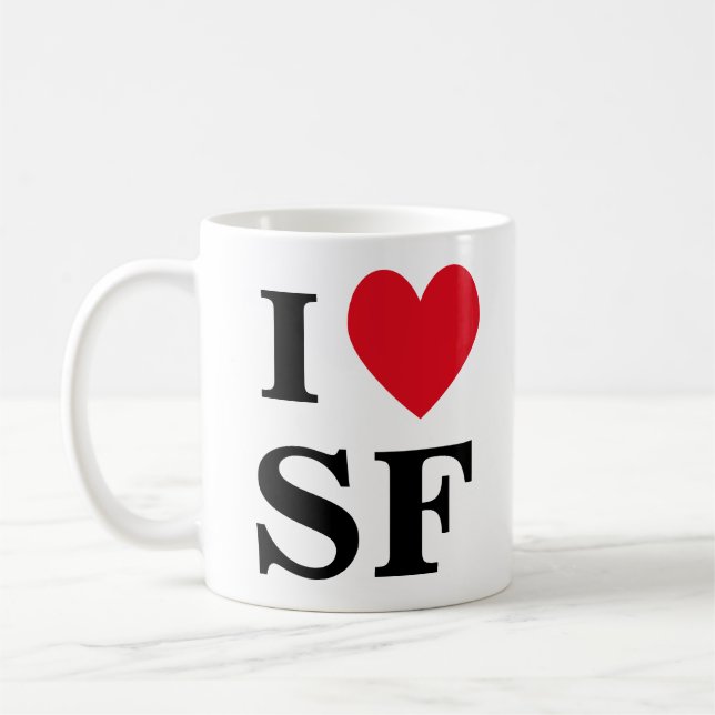 Taza De Café I Heart SF Mug (Izquierda)